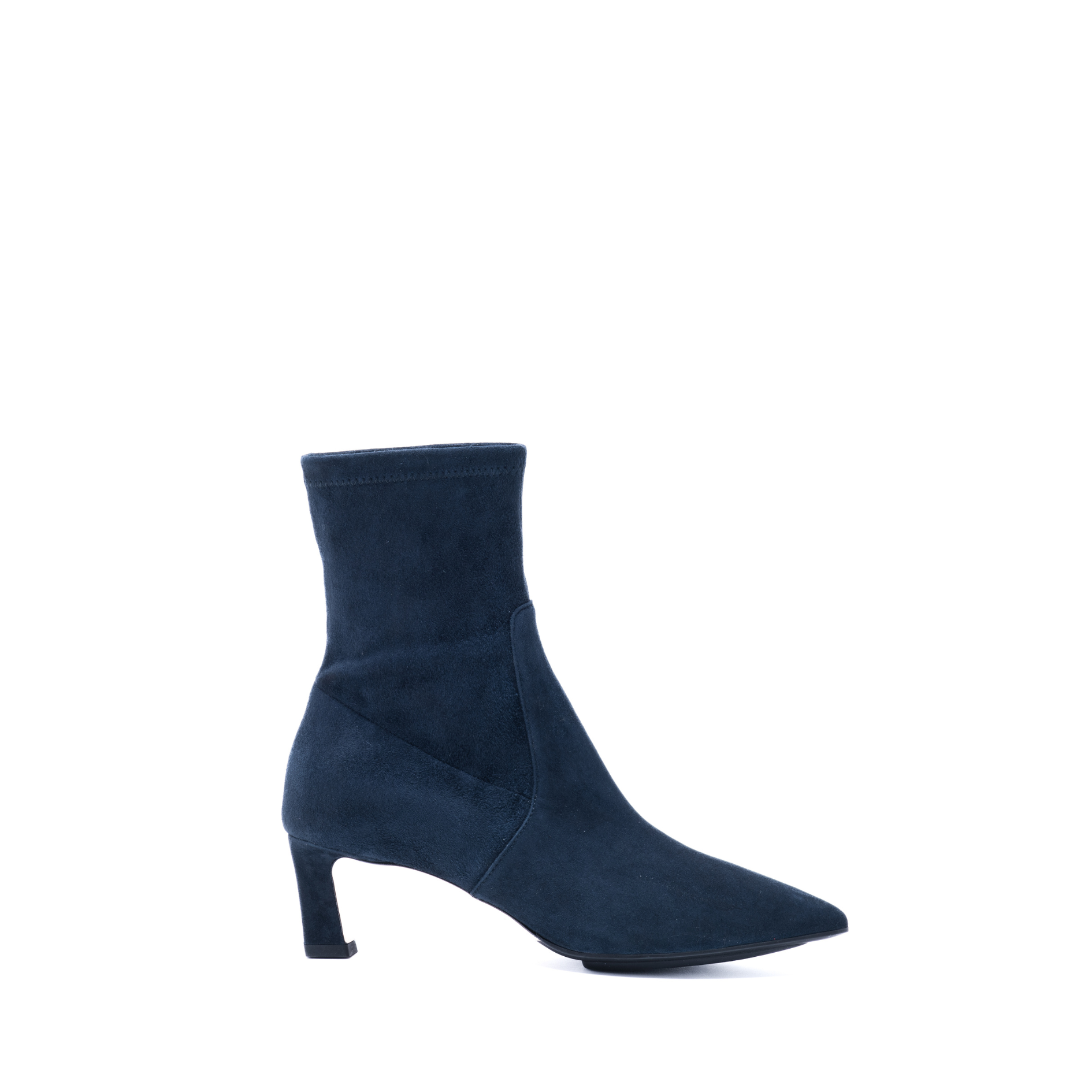 Navy blue fashion stretch boots