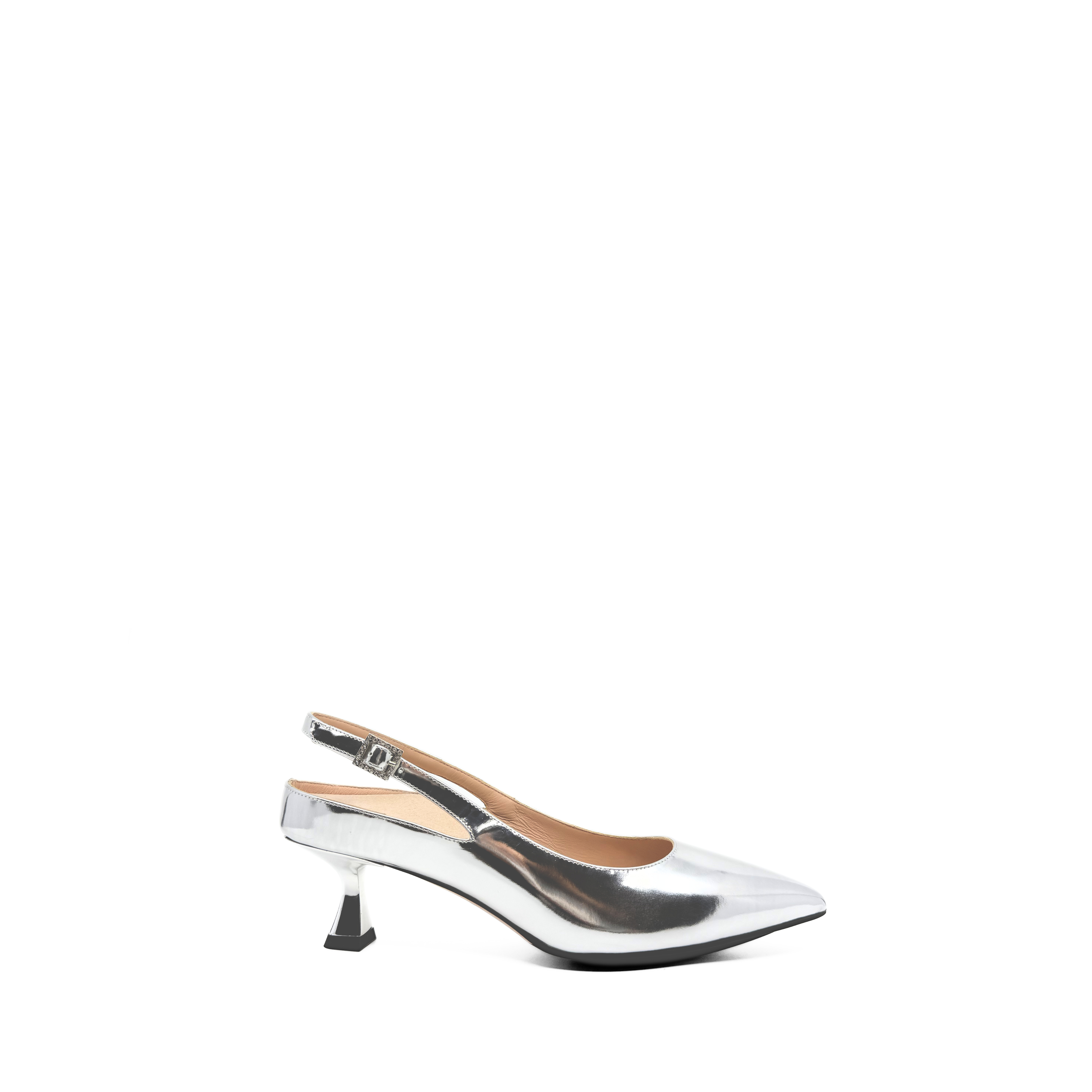 RENEE 55 SLINGBACK | MIRROR SILVER