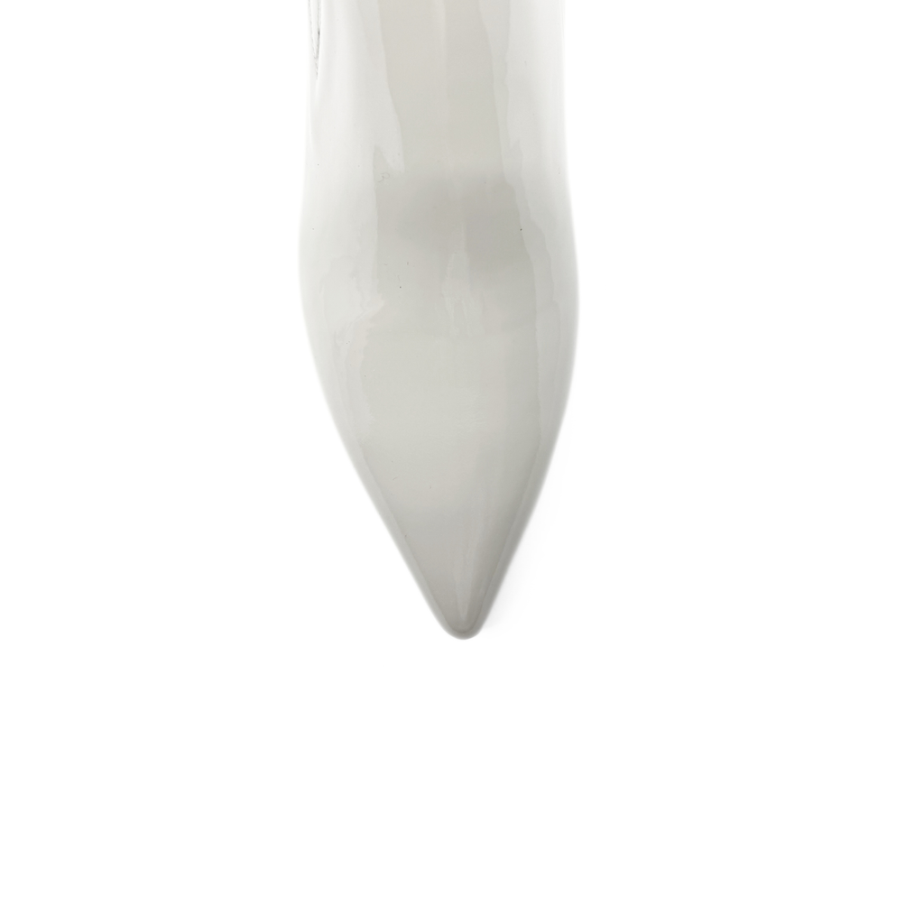 AMELIA 55 BOOTIE | WHITE STONE PATENT