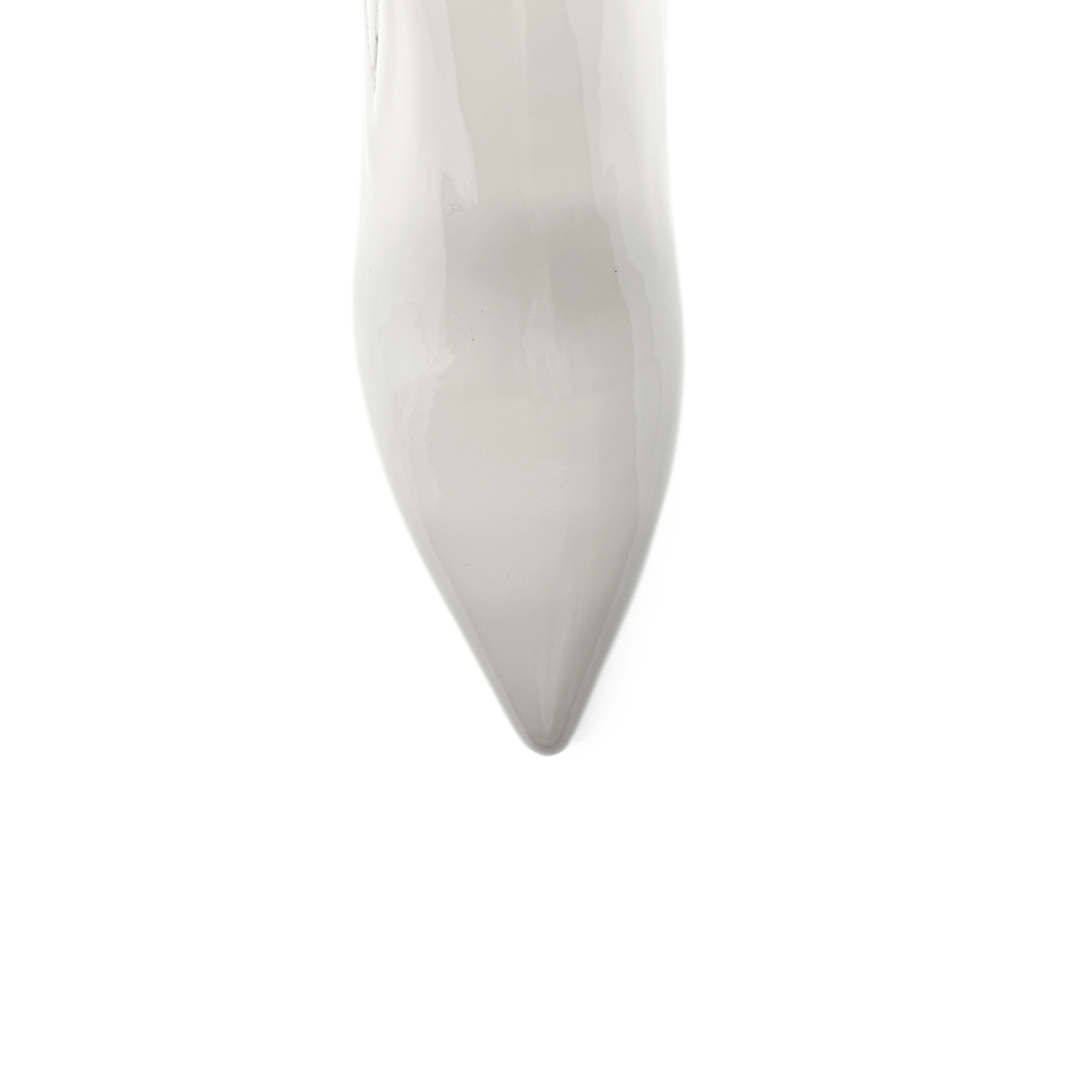 AMELIA 55 BOOTIE | WHITE STONE PATENT