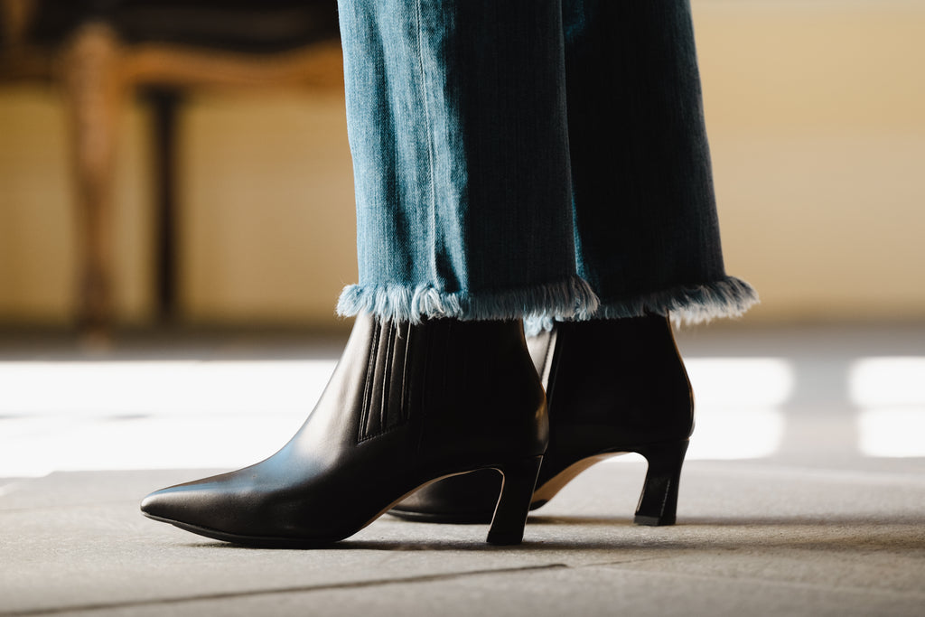 AMELIA 55 BOOTIE | BLACK NAPA