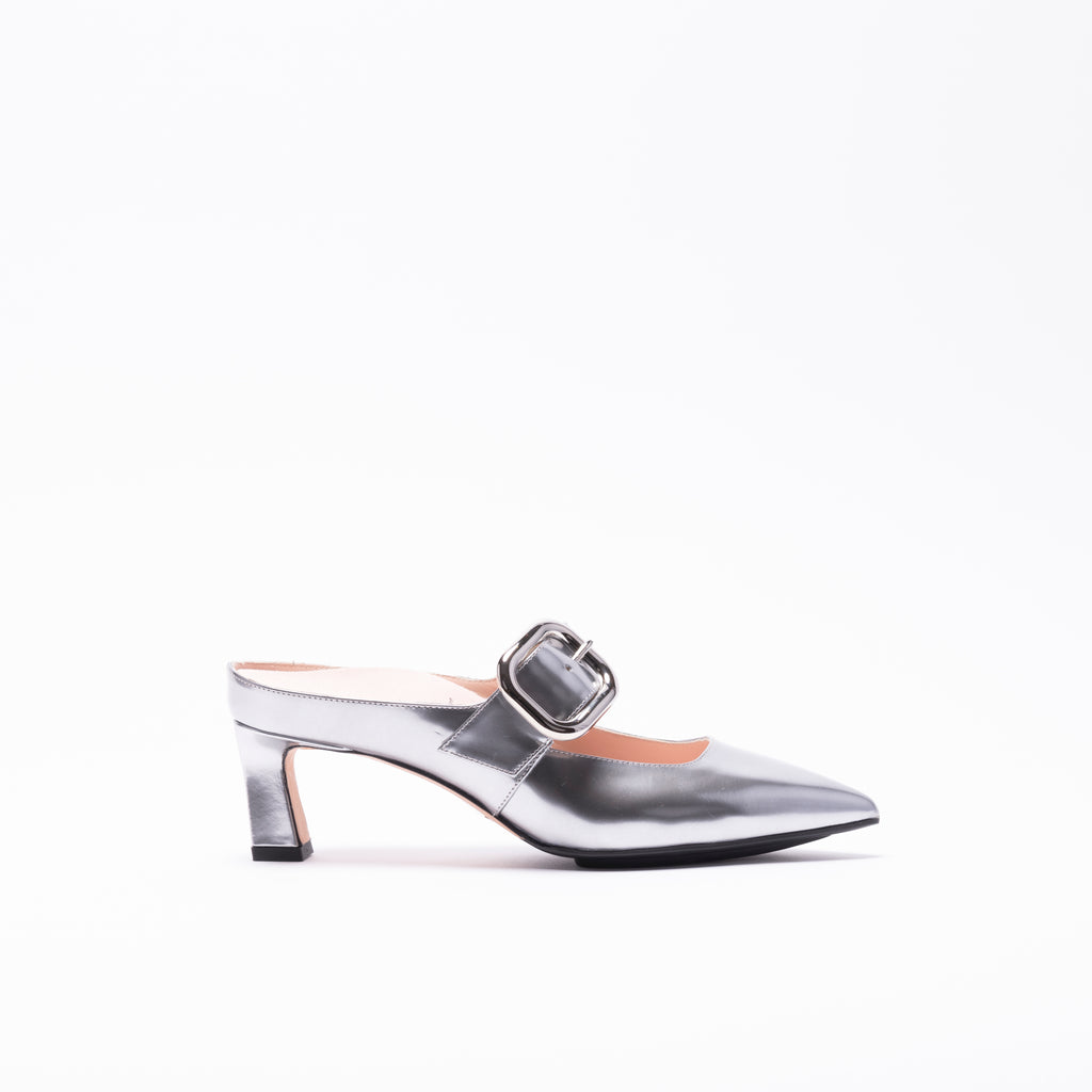 AUDREY 55 PUMP | SILVER LAME
