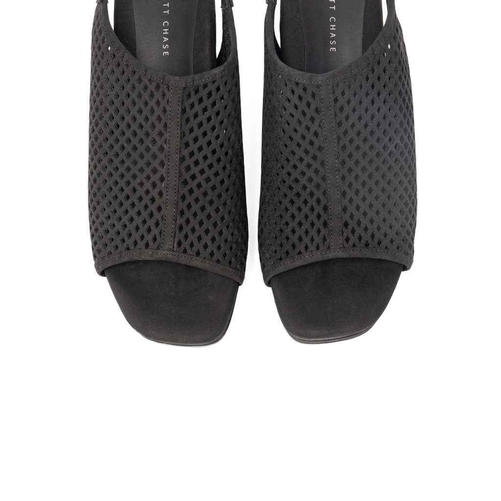 CHELSEA WEDGE SANDAL | NOIR
