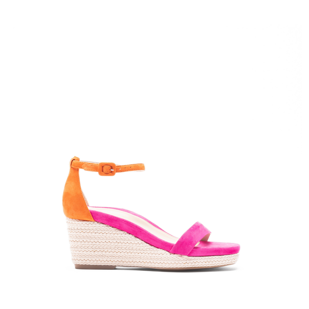 CORSICA WEDGE SANDAL | TULIP SUEDE