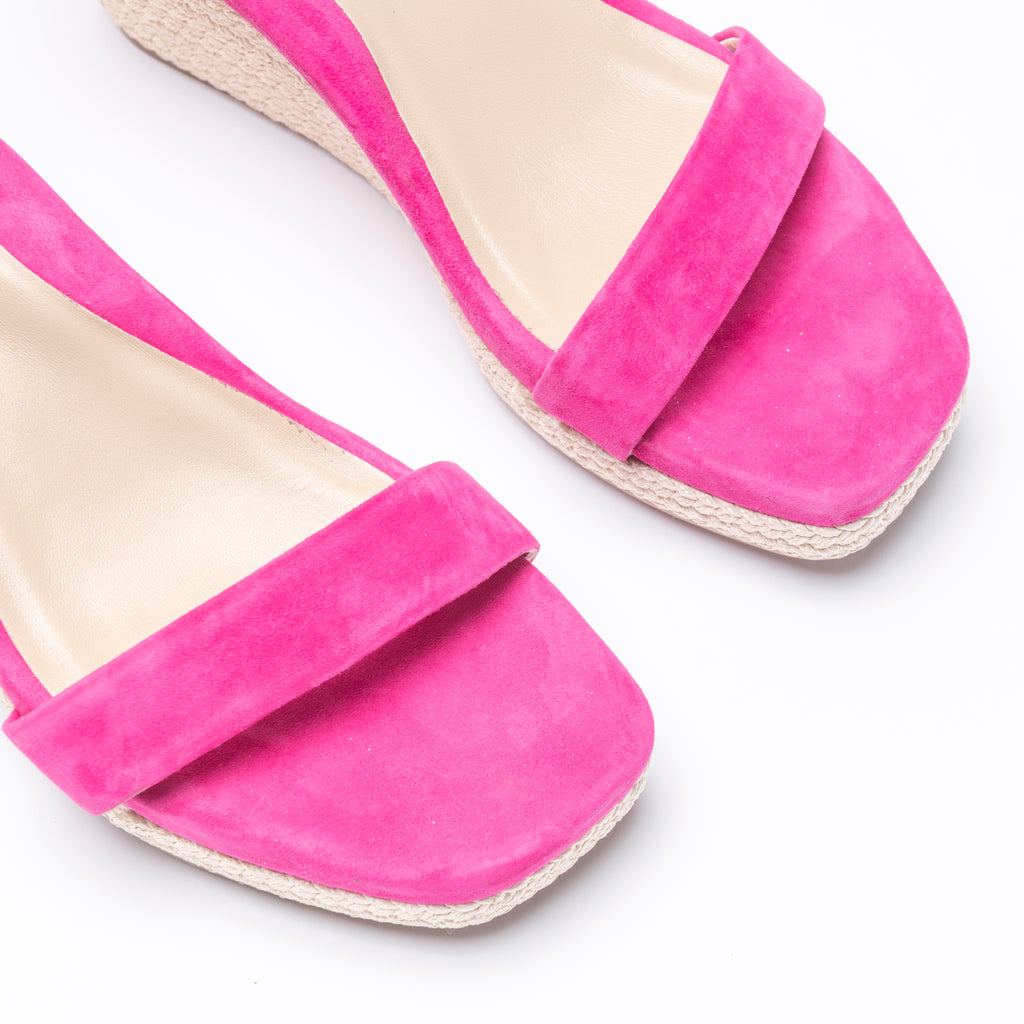 CORSICA WEDGE SANDAL | TULIP SUEDE