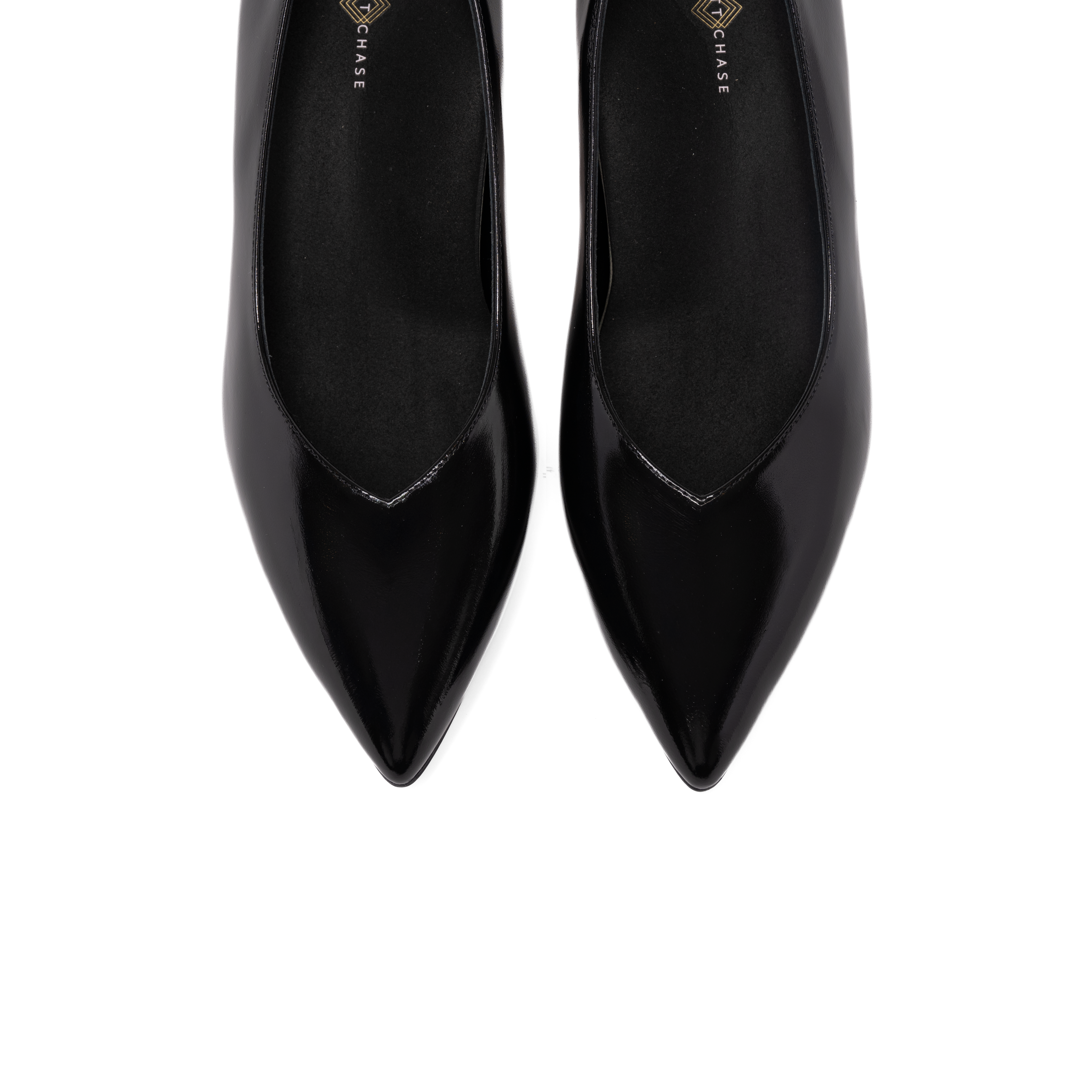 GRACE 55 PUMP | CRINKLE BLACK PATENT