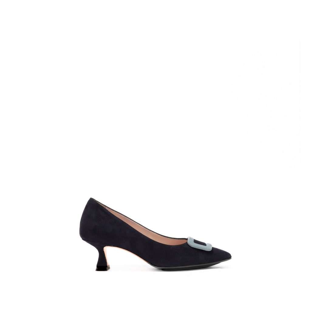 GRETA 55 PUMP | MIDNIGHT / BLUE SUEDE