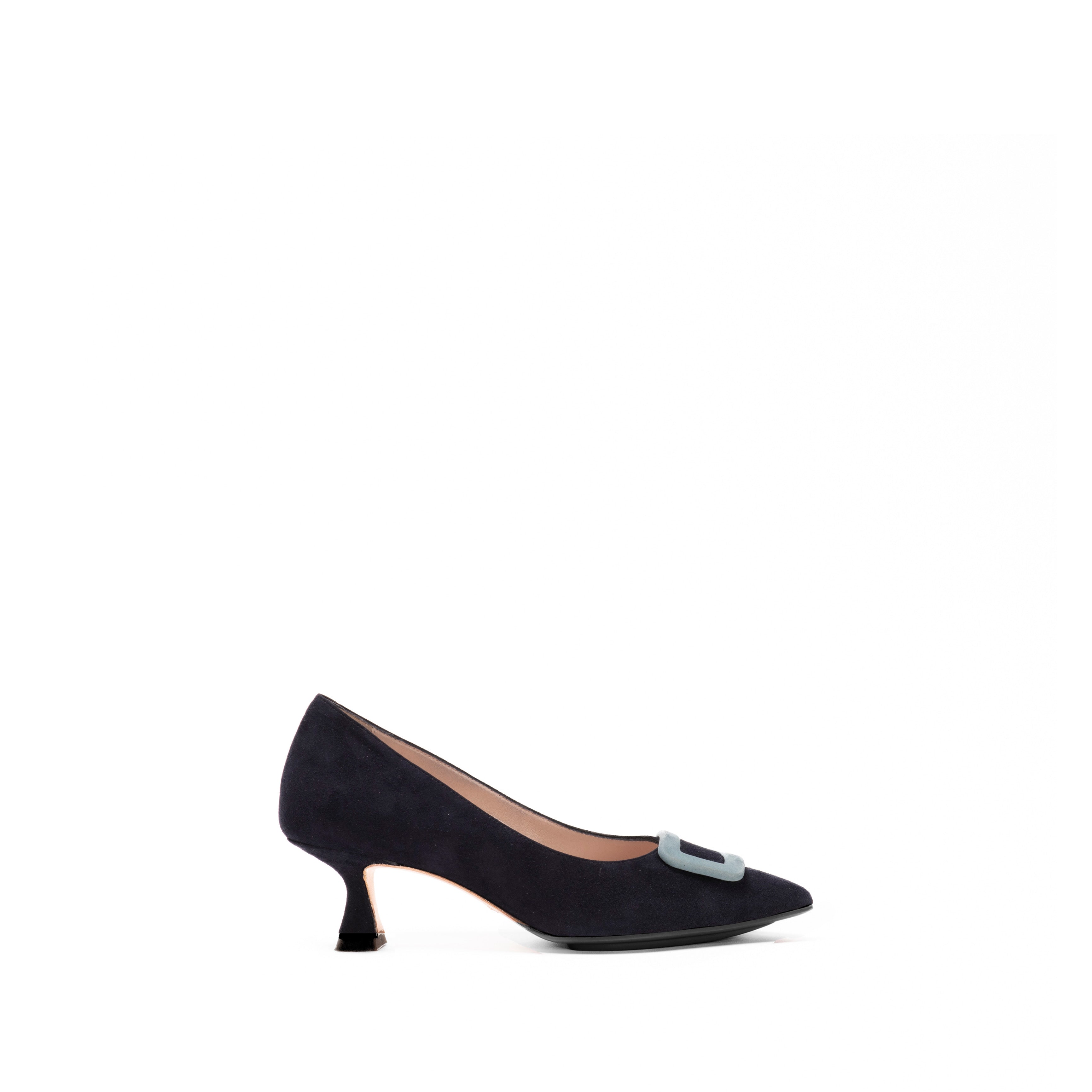 GRETA 55 PUMP | MIDNIGHT / BLUE SUEDE