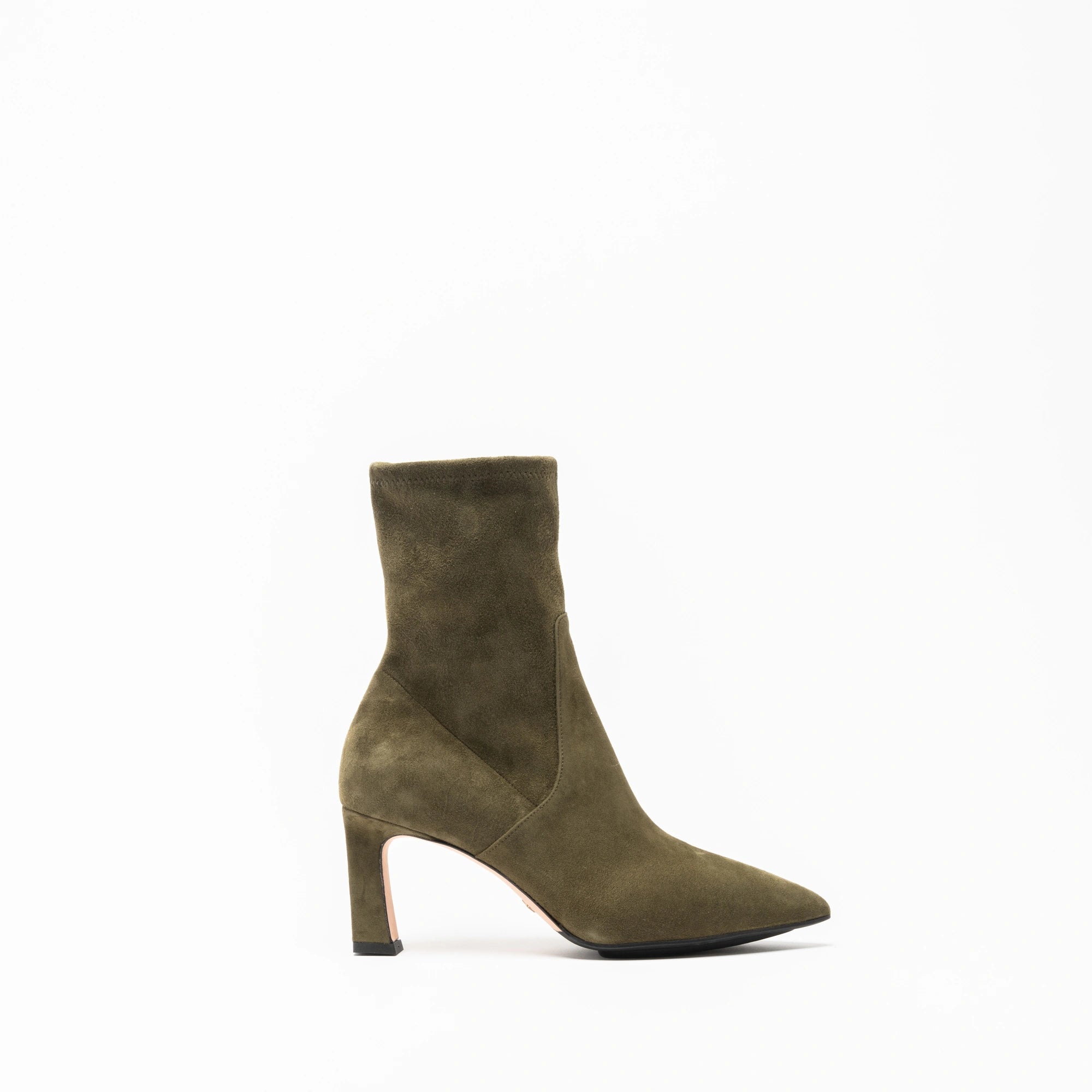 PORTIA 75 BOOTIE | MOSS SUEDE