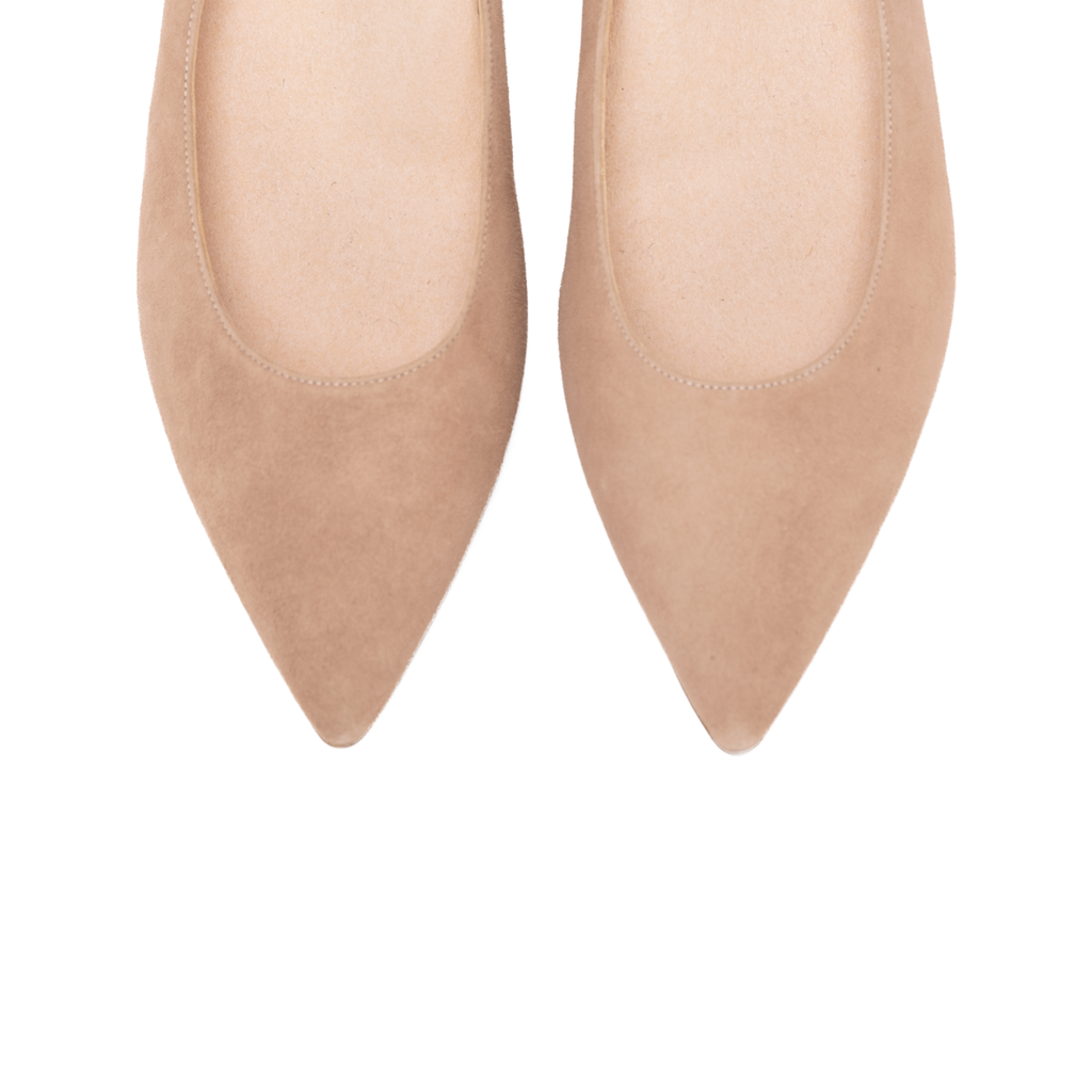 RENEE 55 SLINGBACK | NUDE SUEDE