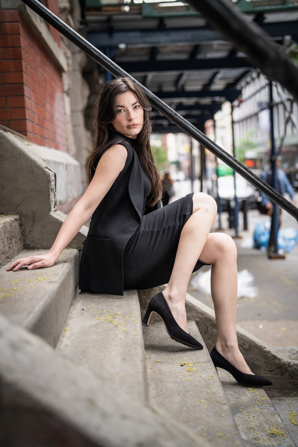 SCARLETT 75 PUMP | BLACK SUEDE