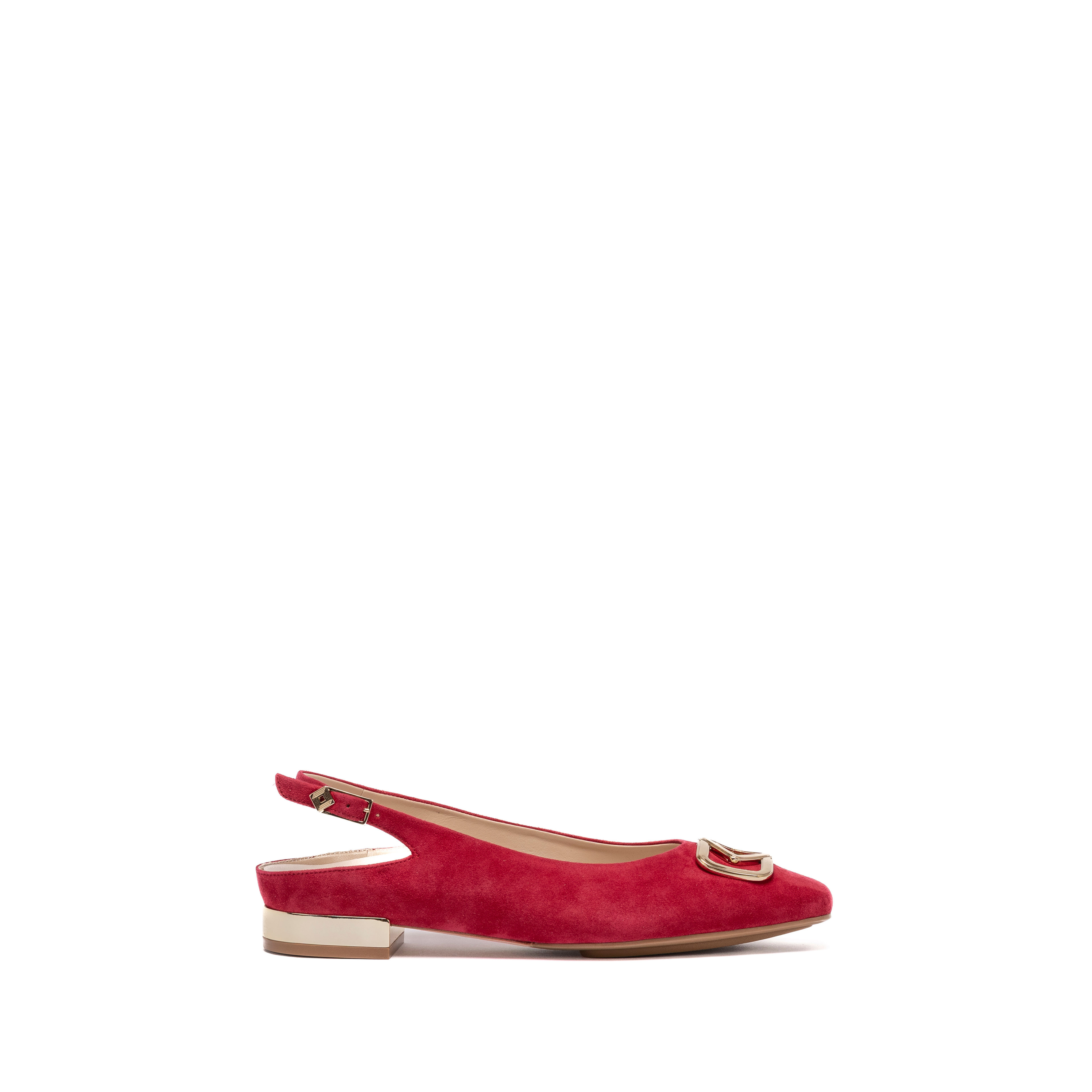 BIANCA SLINGBACK BALLET | RED SUEDE