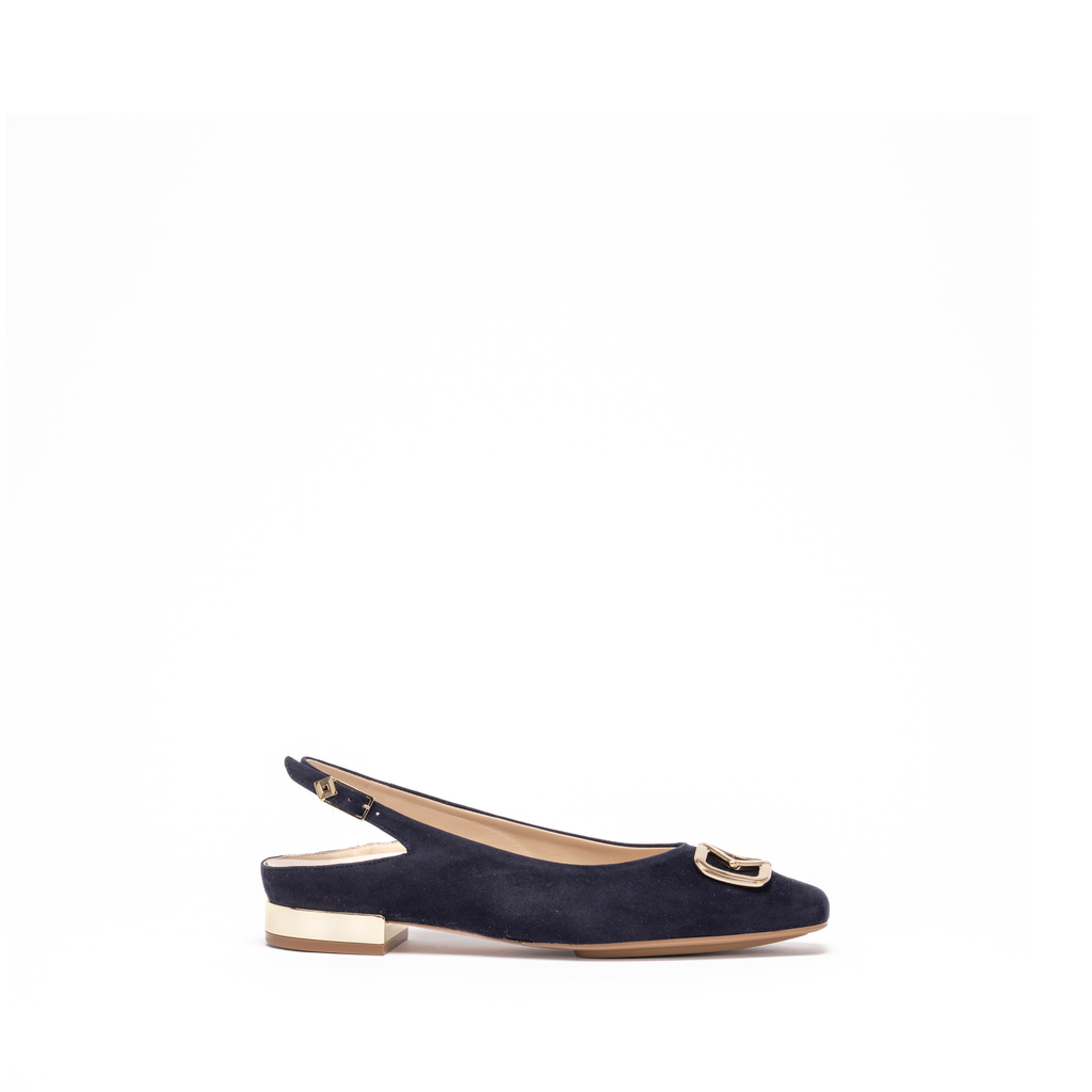BIANCA SLINGBACK BALLET | NAVY SUEDE