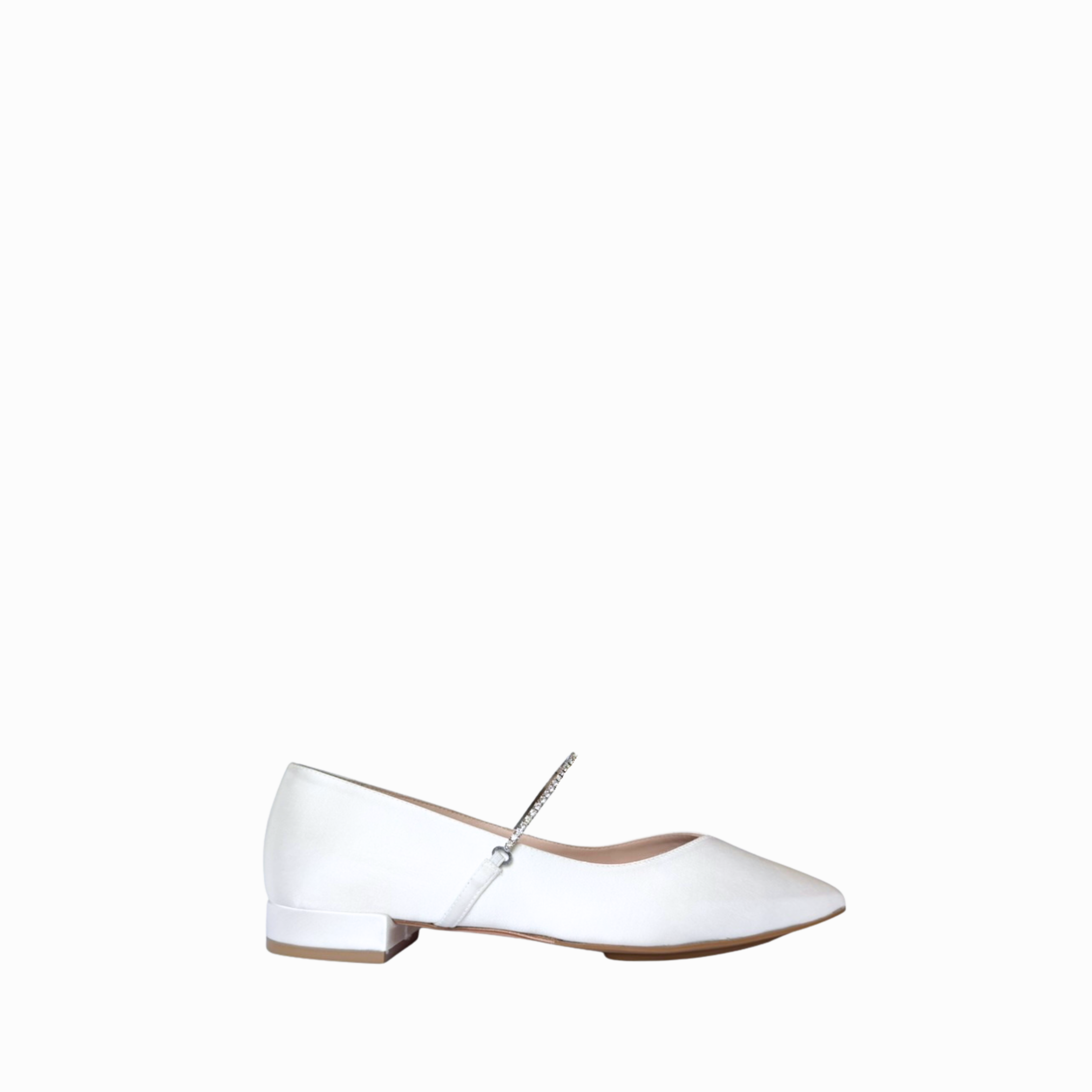 BELLA BALLET | WHITE SATIN / RHINESTONE