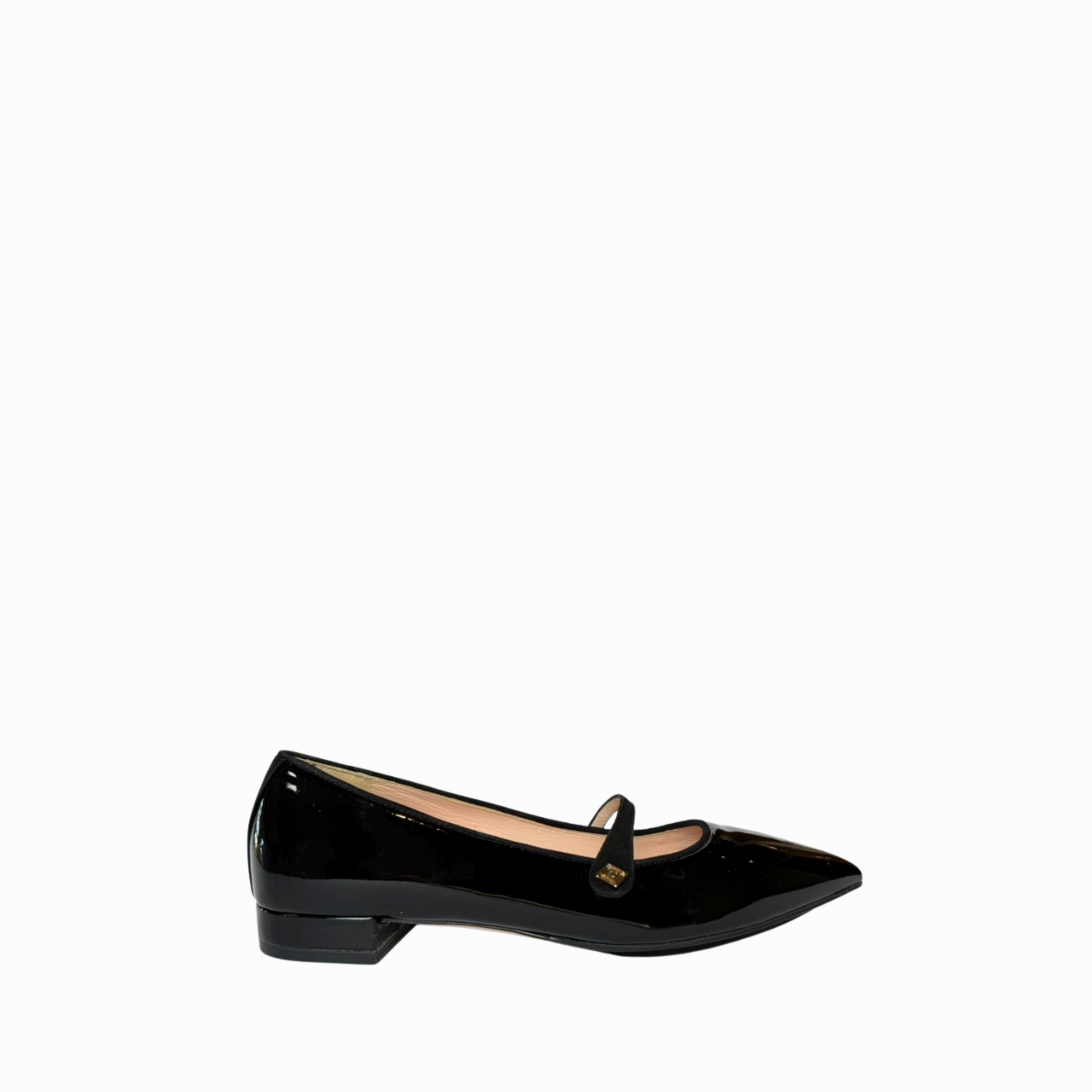 BRIE BALLET | BLACK PATENT / SUEDE