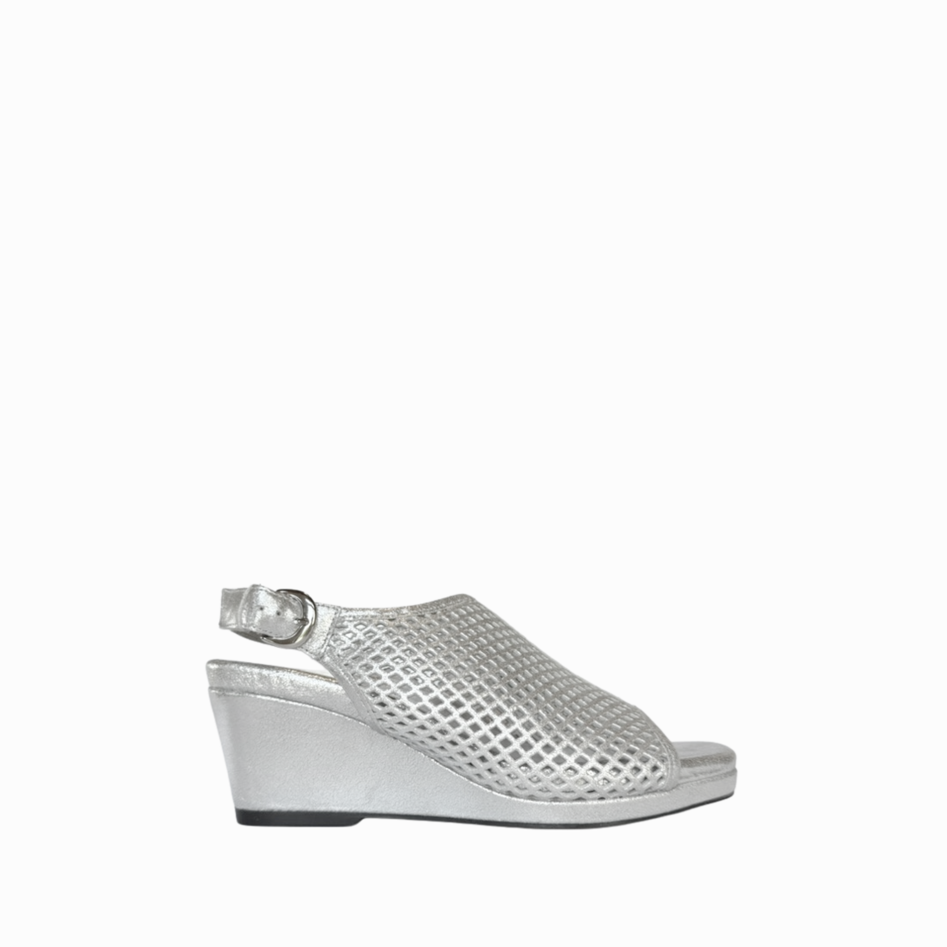 CHELSEA WEDGE SANDAL | SILVER