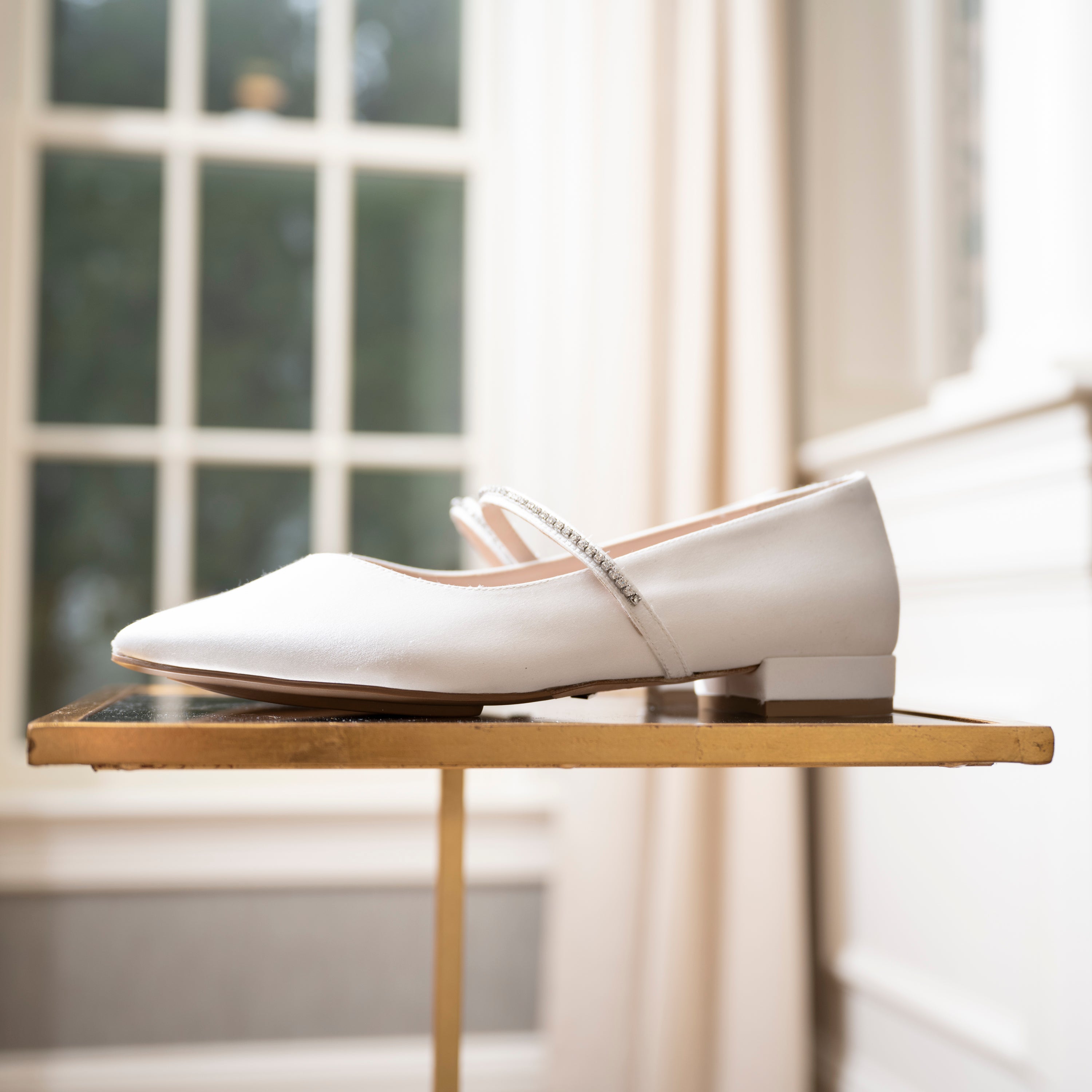 BELLA BALLET | WHITE SATIN / RHINESTONE