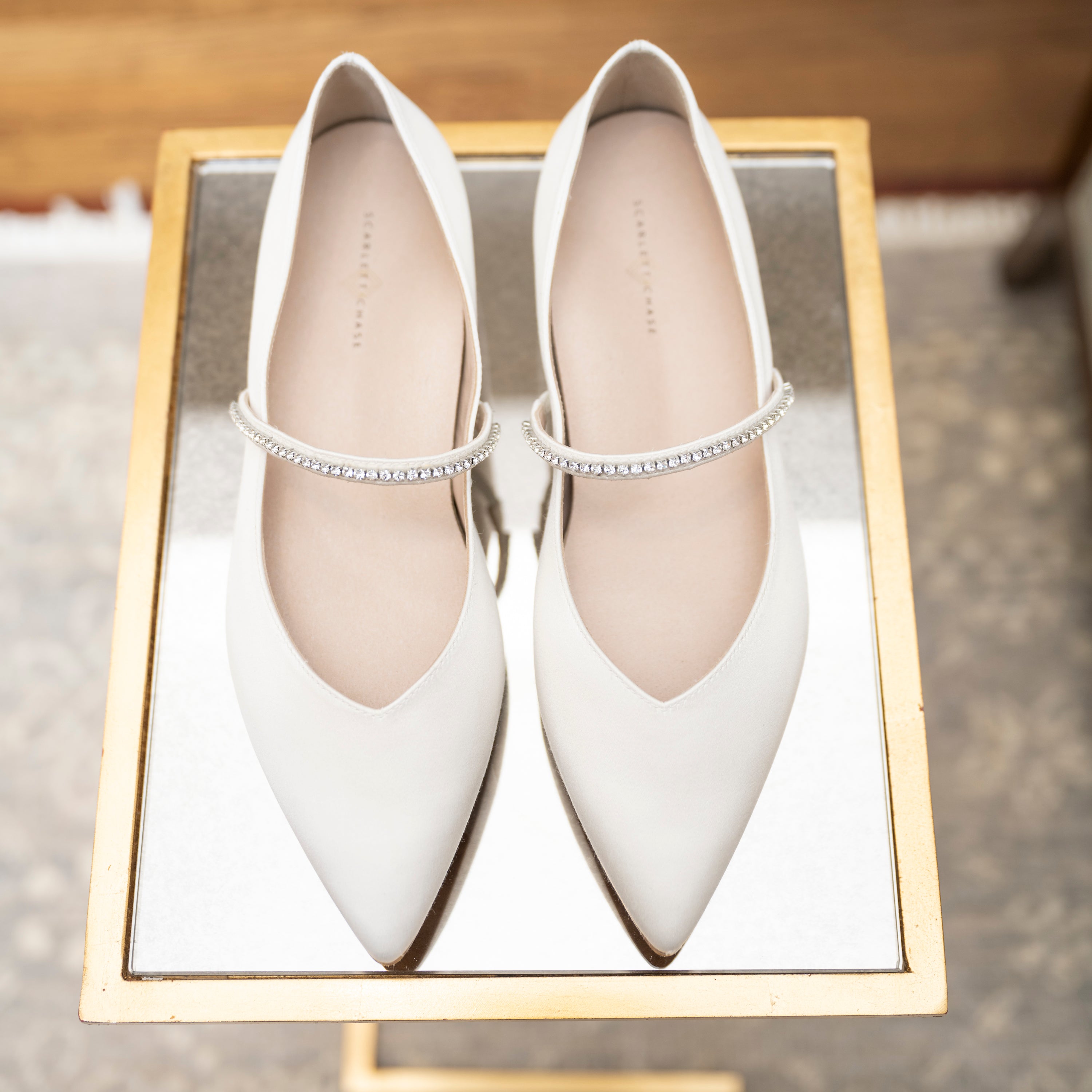 BELLA BALLET | WHITE SATIN / RHINESTONE