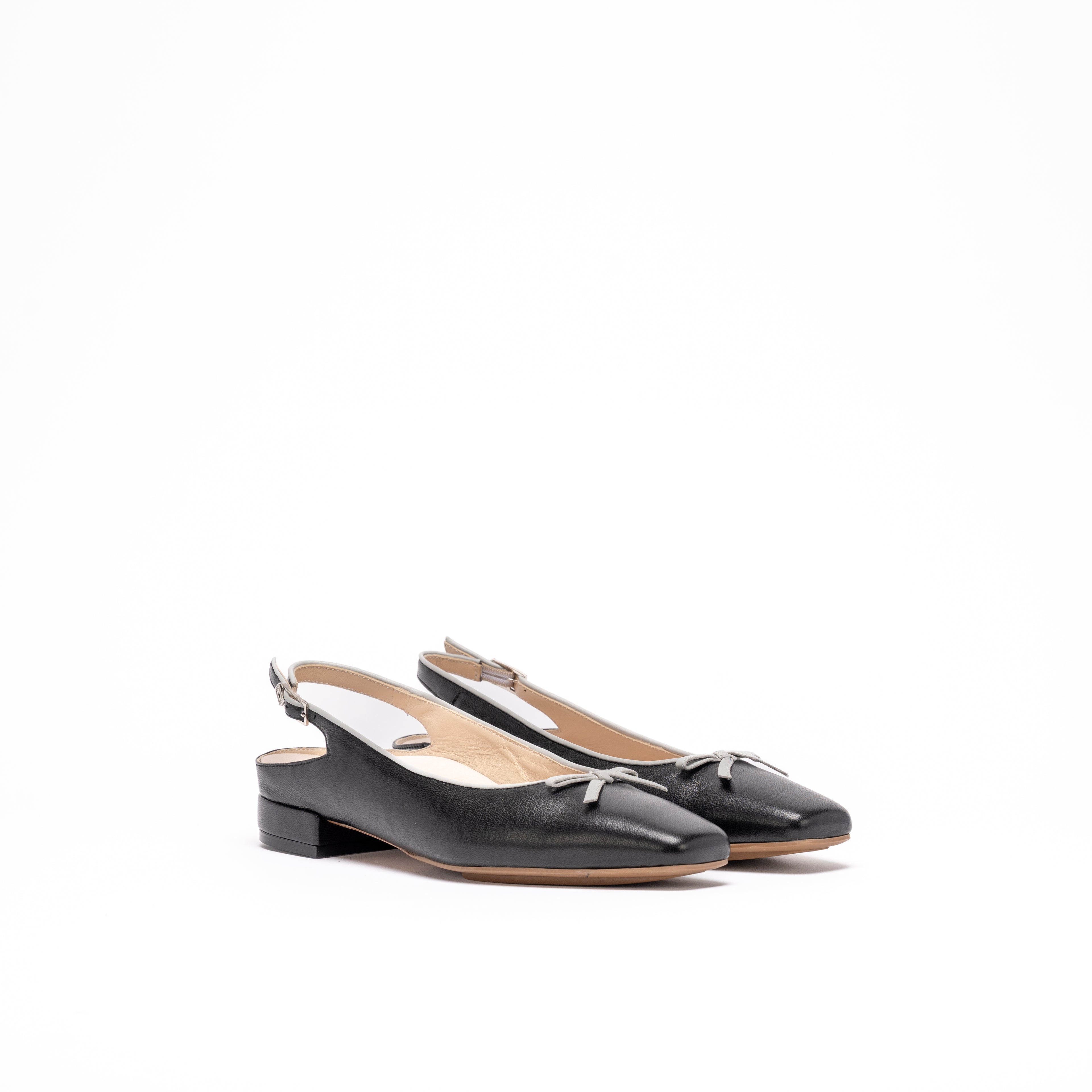 BEATRICE BALLET | NAVY NAPA / GREY NAPA