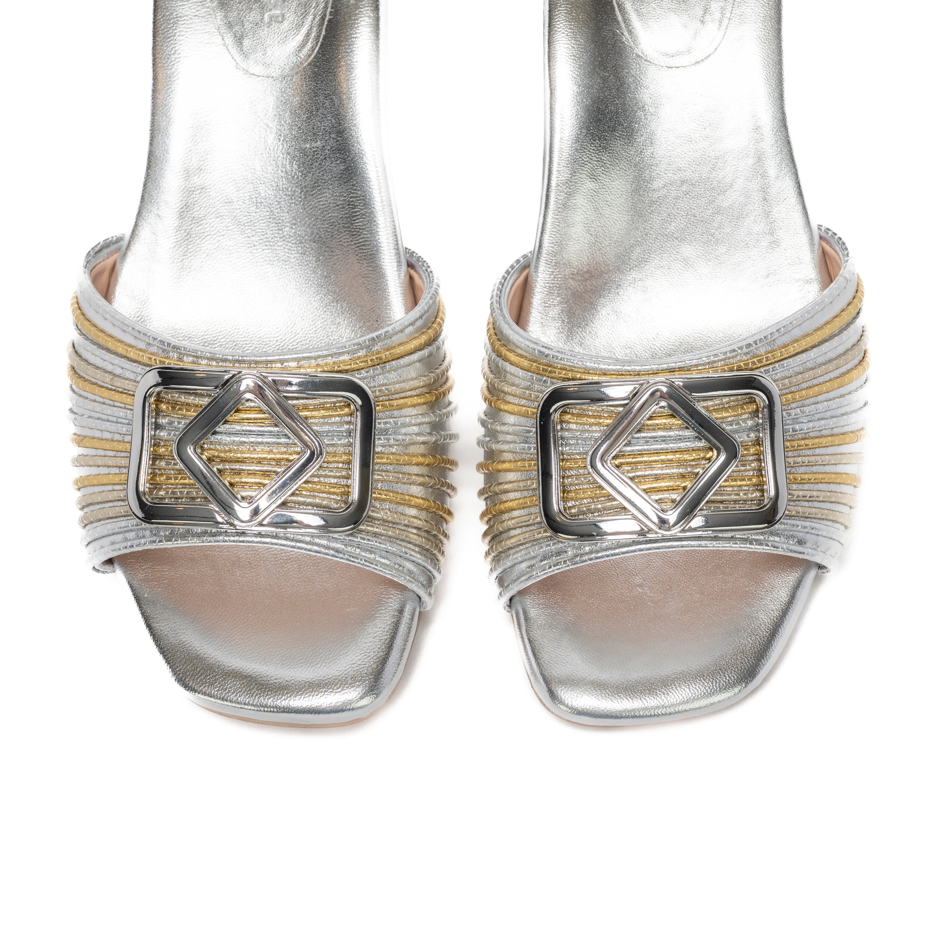 CECI SANDAL | METALLIC NAPA