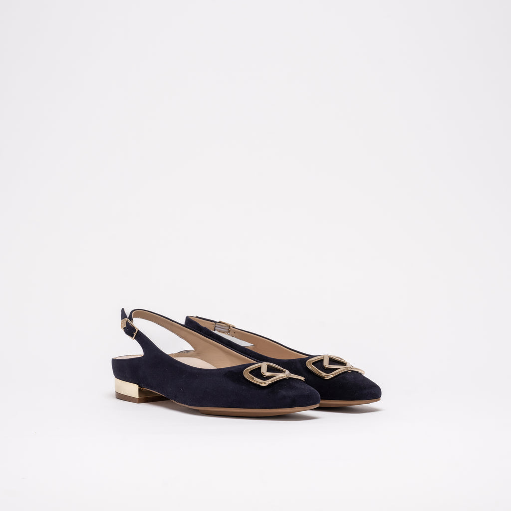 BIANCA SLINGBACK BALLET | NAVY SUEDE