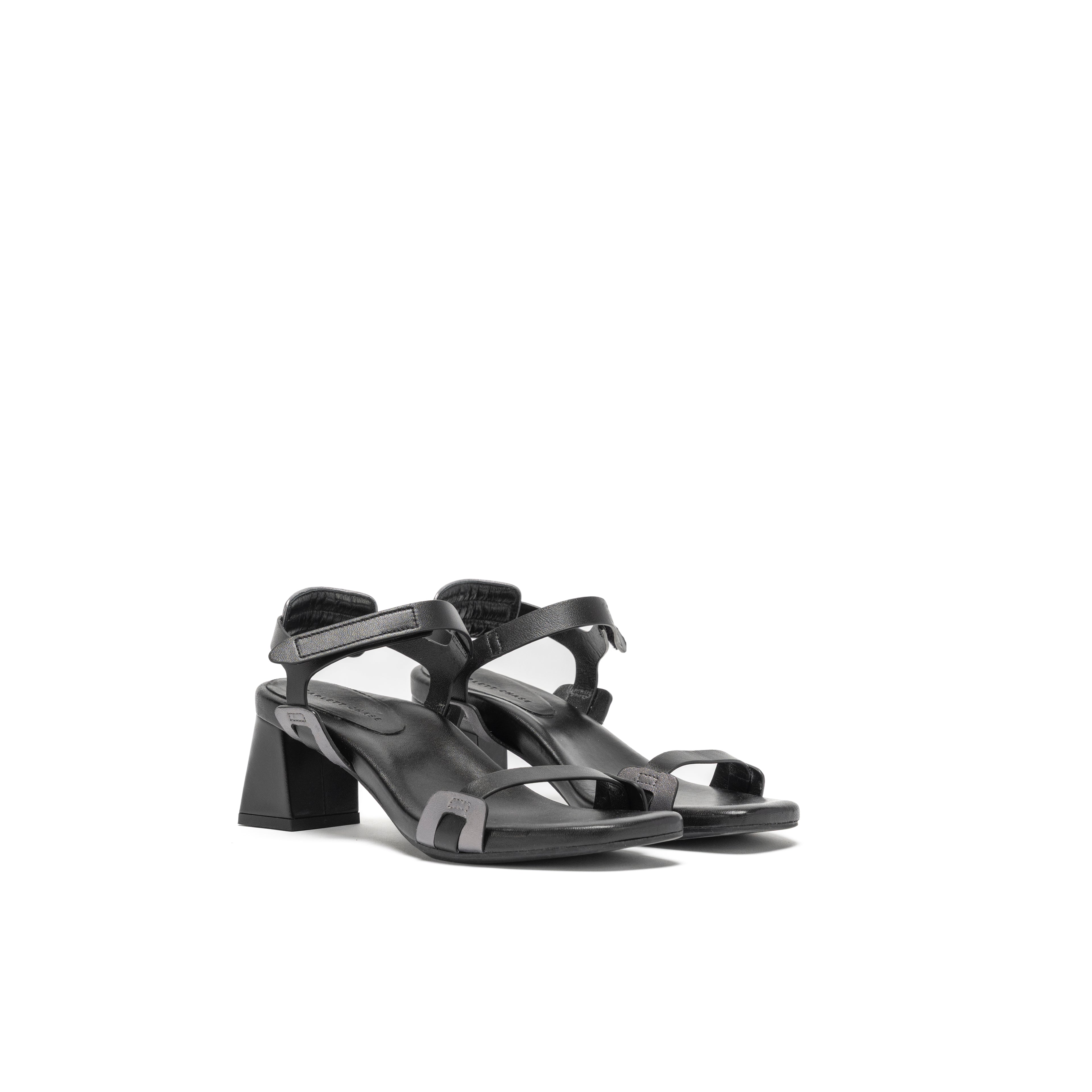 CHARLOTTE SANDAL | BLACK NAPA