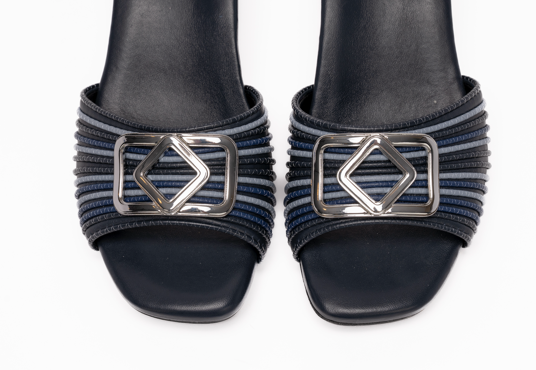 CECILIA SANDAL | NAVY NAPA