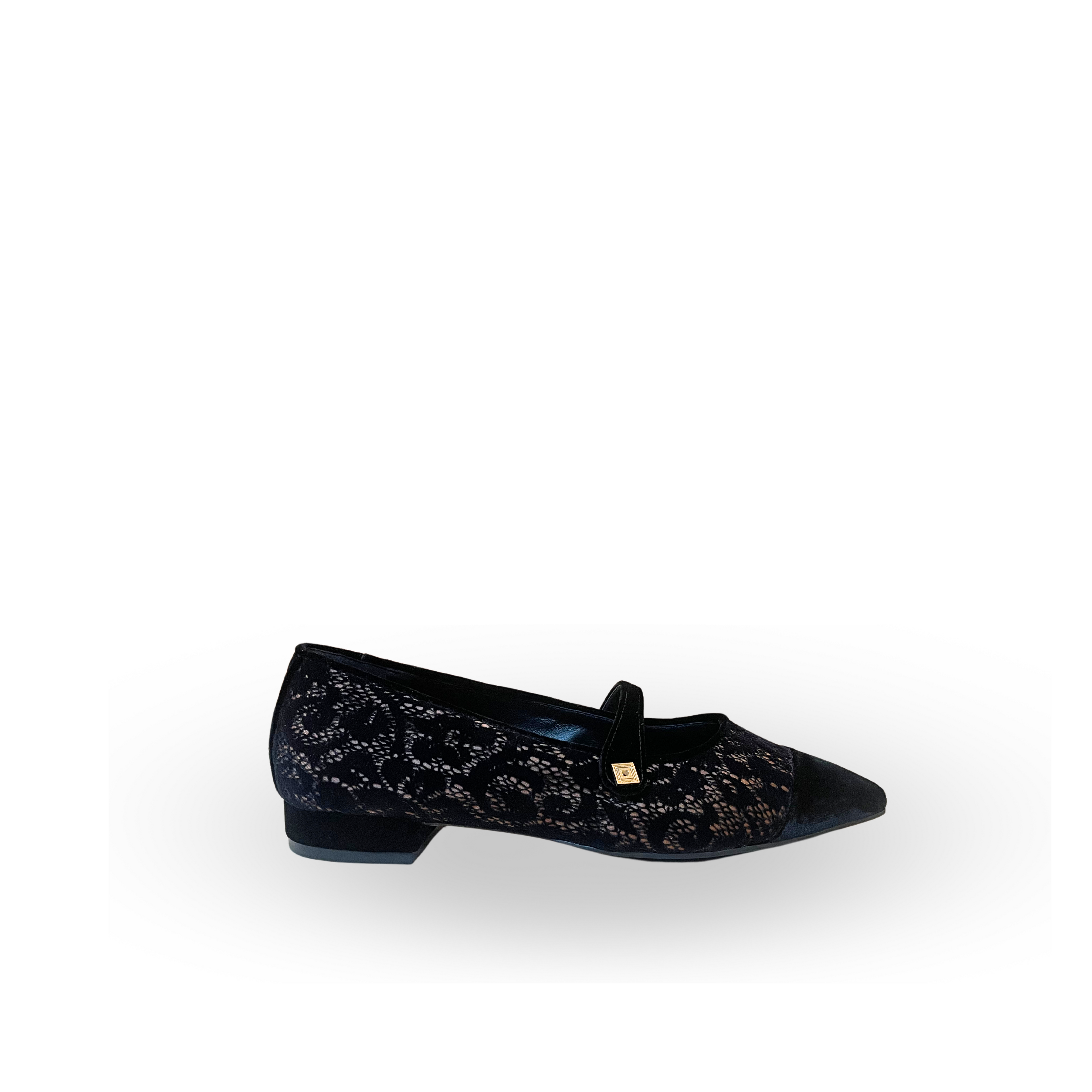BRIE BALLET | BLACK LACE / SUEDE