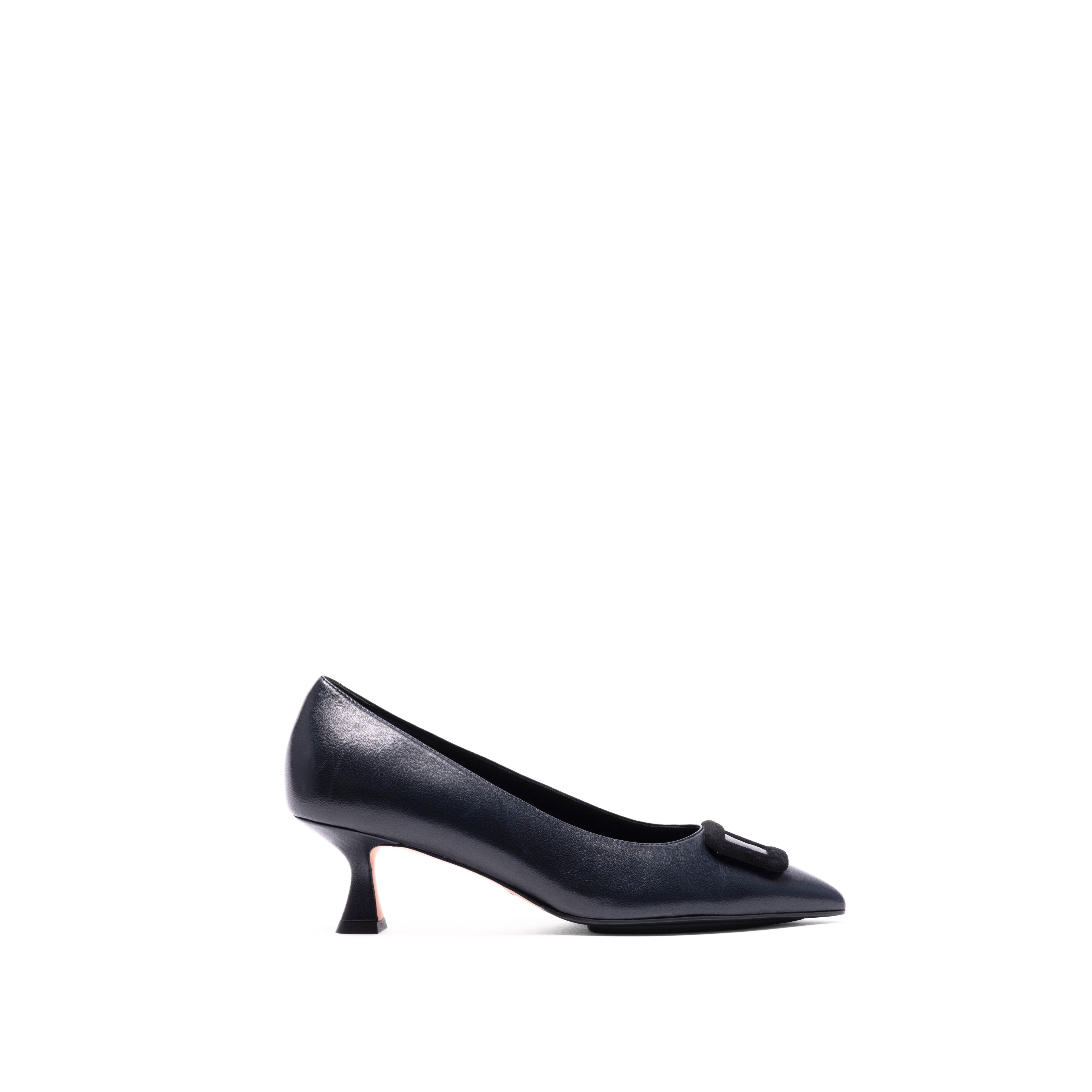 GRETA 55 PUMP | NAVY NAPA / BLACK SUEDE