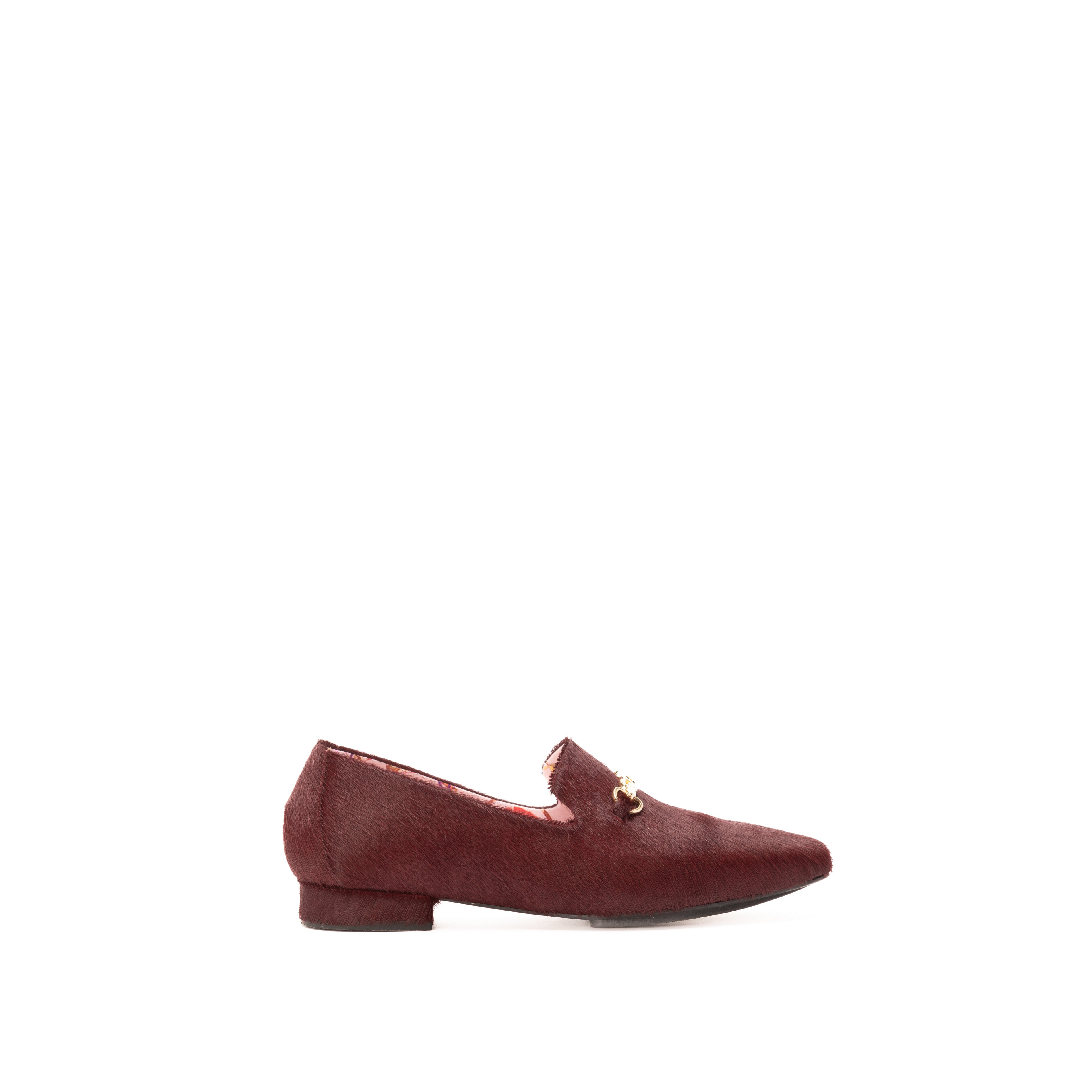 CHASE LOAFER | BORDEAUX HAIR ON CALF