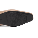 Scarlett Chase Weston Mule in Taupe Napa | Outsole on white background