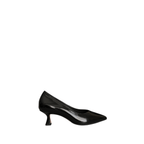 Scarlett Chase crinkle black patent Scarlett Chase Grace 55 Pump with a V-cut upper and sculpted heel | | Profile on white background