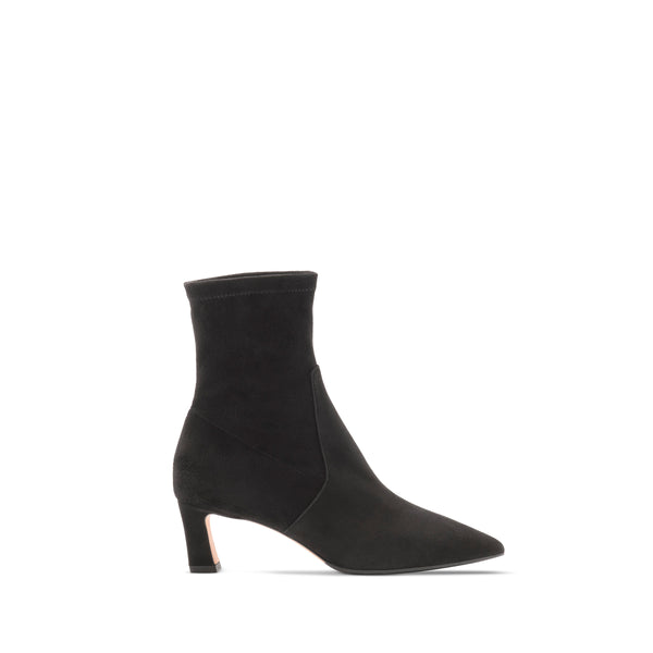 Maya 55 Stretch Bootie / Black Suede